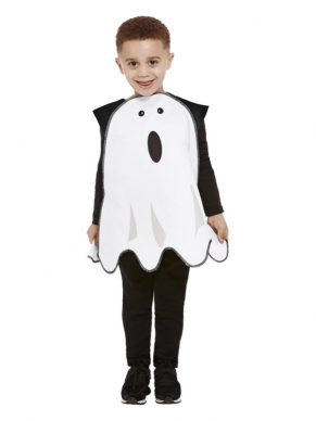Voor de allerkleinste hebben wij deze geweldige Ghost overgooier. Combineer het kostuum met eigen kleding en je bent klaar voor Halloween.