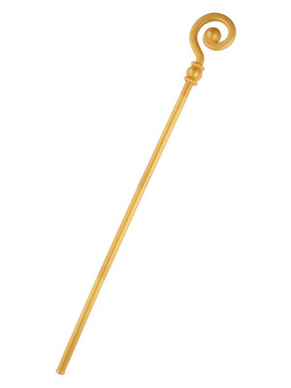 Maak jouw Sinterklaas look compleet met deze handige uitschuifbare goudkleurige Staf bestaande uit 4 delen, 118cm.