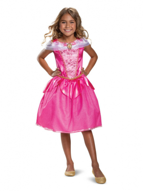 Doornroosje Aurora kostuum. Dit kostuum bestaat uit de prachtige roze jurk.