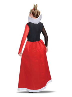 Deze prachtige Red Queen jurk is perfect voor een themafeestje.
