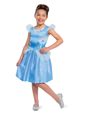 Met dit prachtige Cinderella kostuum voel je je absoluut geen Assepoester maar een ware Prinses. Leuk voor een themafeestje maar ook zeker leuk om als cadeautje te geven of voor thuis in de verkleedkist.