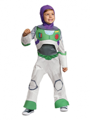 Dit Toy Story Buzz Lightyear Classic Kostuum bestaat uit de all in one jumpsuit met muts. Leuk voor carnaval maar ook zeker leuk voor een kinderfeestje, themafeestje of gewoon voor thuis in de verkleedkist.