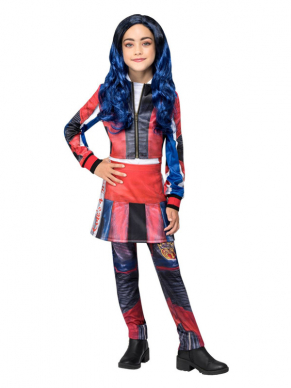 Dit Disney Descendants Evie Kostuum bestaat uit de Mock Jacket & Rok. Leuk voor een carnaval, themafeestje of gewoon voor thuis in de verkleedkist.