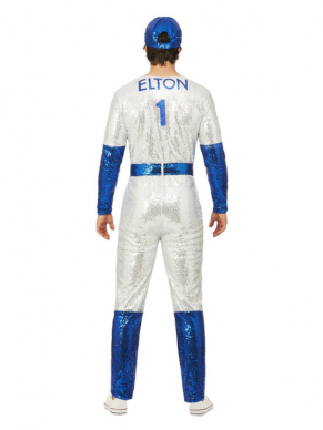 Dit geweldige Elton John Deluxe Honkbalkostum bestaat uit de Jumpsuit & Pet met Pailletten. Met dit kostuum ben je in één keer klaar voor jouw themafeestje.