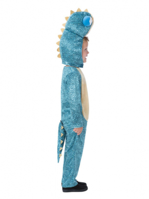 Gigantosaurus Deluxe Bill-kostuum, bestaande uit de alles in één jumpsuit met karakterkap. Leuk voor carnaval of themafeestje maar ook zeker leuk om cadeau te geven of voor thuis in de verkleedkist.