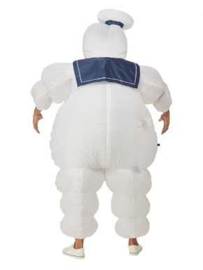 Met dit geweldige Ghostbusters Opblaasbaar Stay Puft-kostuum met zelfopblazende ventilator ben je in één keer klaar voor jouw themafeestje.