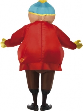 South Park Cartman Opblaasbaar Heren Verkleedkleding. Dit kostuum trekt u aan doormiddel van een rits te sluiten aan de achterkant. Let op: het kostuum heeft geen opening in het gezicht dus u kunt hier niet door eten of drinken! Meer kostuums uit South Park kunt u ook in deze winkel vinden. One Size Fits All. Valt ongeveer als een M/L. Het hoofd van Cartman kostuum is afritsbaar, dien u deze open gaat alle lucht uit het kostuum. Let op: u kunt niet drinken als u dit kostuum aan heeft! U bevestigd de motor in het kostuum met een ring. De motor werkt op batterijen en die zorgt ervoor dat het kostuum constant gevuld blijft.