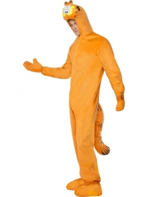 Garfield Heren Verkleedkleding. Dit super leuke Garfield kostuum is in de kleur oranje en bestaat uit een geheel. Maat: one size M/L
