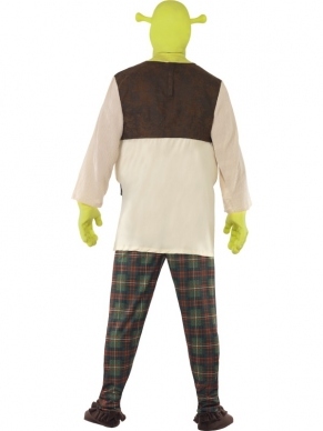 Shrek Heren Verkleedkleding. Mooi kostuum van Shrek uit de bekende film! Het Schrek kostuum bestaat uit de broek, de bovenkant, de handschoenen en het Schrek masker. We verkopen het Fiona Shrek verkleedkleding ook in onze webwinkel.