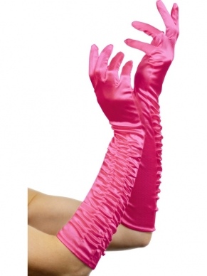 Fuchsia Roze Lange Handschoenen