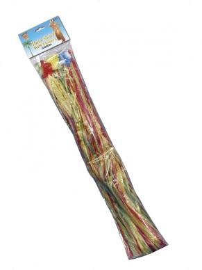 Lange Hawaii Luau grasrok met bloemenband (elastische band) - 79cm lang.