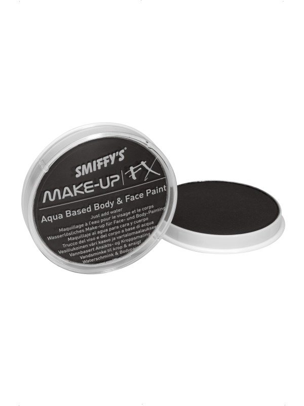 Zwarte Make-Up FX Schmink Op Waterbasis - mooie kwaliteit schmink voor gezicht en lichaam op waterbasis (16ml).