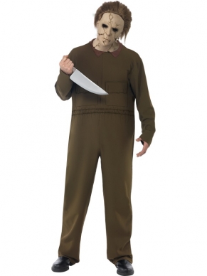 Michael Myers Horror Kostuum. Inbegrepen is dit complete kostuum (boiler suit), masker en mes.