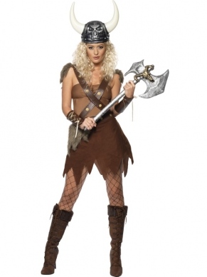 Viking Warrior Dames Verkeedkostuum