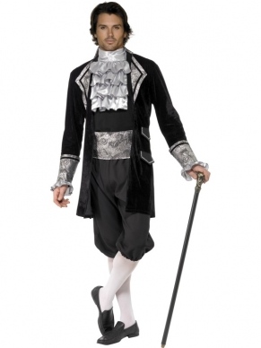 Fever Male Baroque Vampier Kostuum