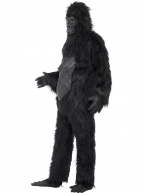 Gorilla Deluxe Heren Verkleedkleding. Kompleet bodysuit met masker en handen en voeten. Top kwaliteit. 