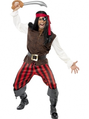 Pirate Ship Mate Heren Kostuum