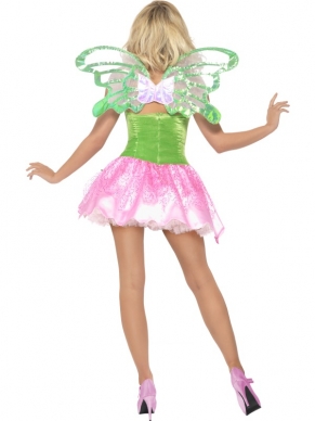 Sexy Fever Fairy Feeën Kostuum. Inbegrepen is de sexy jurk met vleugels.