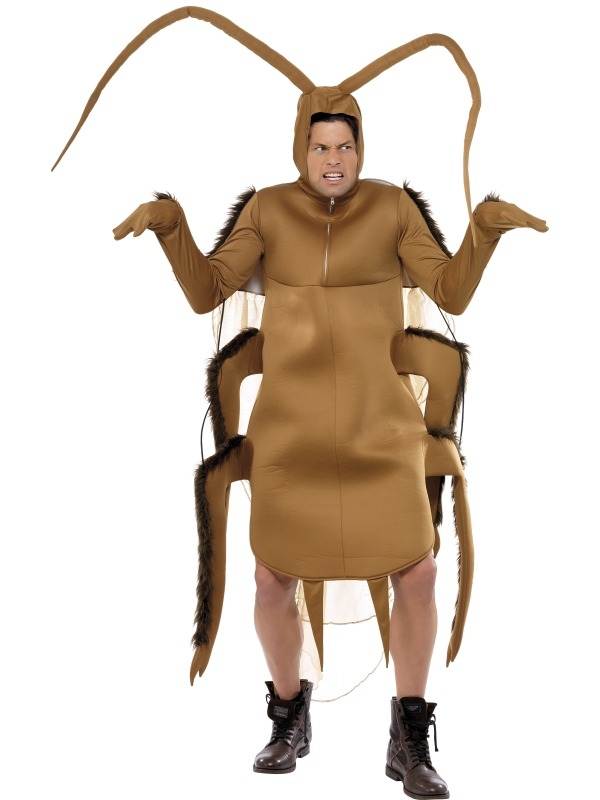 Kakkerlak Heren Verkleedkleding. Inbegrepen is de complete kakkerlak bodysuit en de mouwen. Verkrijgbaar in 1 maat (in dit geval: one size fits most).