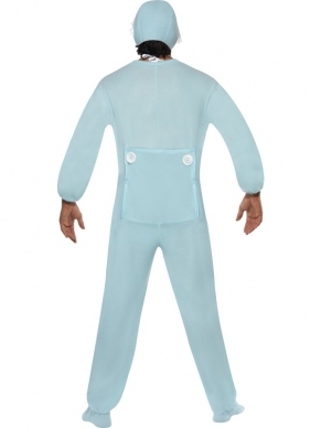 Baby Boy Romper Heren Kostuum, bestaande uit de Fleece Bodysuit met slabbetje en Kapje. We verkopen ook het dames baby girl romper kostuum. Dit kostuum is 1 maat, ongeveer M/L (one size fits most). 