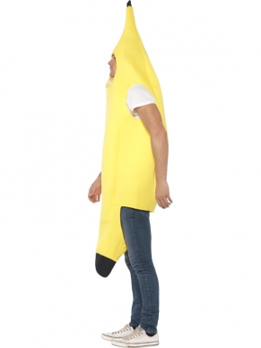 Grote Gele Bananen Jumpsuit. Verkrijgbaar in 1 maat: M/L