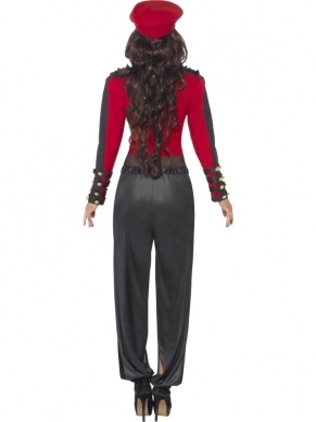 Popstar Cheryl Cole Style Dames Verkleedkleding. Inbegrepen is de broek (open aan de zijkant), het jasje en de pet. 