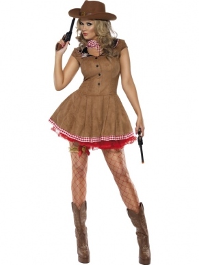 Fever Wild West Sexy Dames Kostuum.  De accessoires verkopen we los in onze webshop.