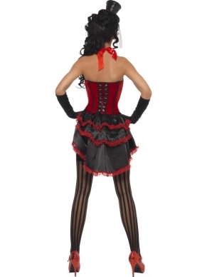 Fever Lace Burlesque Sexy Rood Jurkje. Mooi gedetailleerd jurkje; kort van voor en langer van achter. Alle accessoires verkopen we los in onze webwinkel.