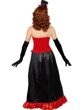 Fever Madame Vamp Vampieren Kostuum. Inbegrepen is het mooie corset, de lange rok en het hoedje op diadeem. De handschoenen verkopen we los. 