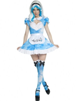 Alice in LSD Land Dames Verkleedkleding. Inbegrepen is de jurk met het schort. 