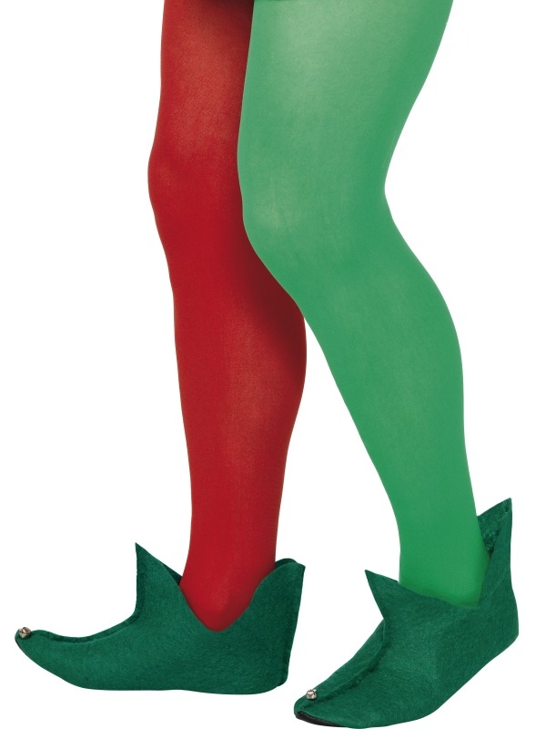 Groene Elf Schoenen - groene schoenen met belletjes. Maakt je Elf kostuum helemaal af! We verkopen nog vele andere Kerst kostuums en accessoires in onze webshop.