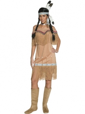 Western Authentic Indian Lady Kostuum