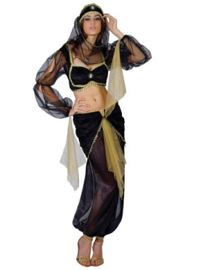 Mooie Prinses Jasmine Buikdanseres Verkleedkleding te gebruiken voor allerlei gelegenheden zoals de Toppers! Verkleedstuk is in drie verschillende maten te bestellen.