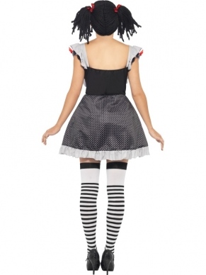 Tokyo Ragdoll Halloween Kostuum. Inbegrepen is de jurk met schortje en de accessoires verkopen we los om de enge Halloween look compleet te maken.