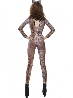 Tijger Print Bodysuit. Deze bodysuit is 1 maat is past XS tot Medium.