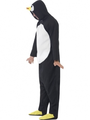 Deze gewedlige Pinguin onesie met capuchon is perfect voor een vrijgezellenfeest of een fout feestje.