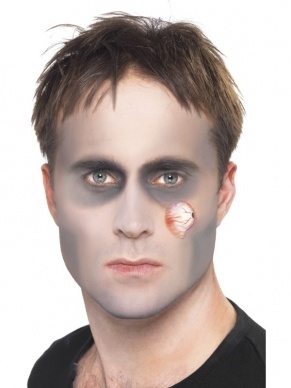 Zombie Make Up Set met Latex Oogbal en Bloed, inclusief instructies. Deze professionele look maakt u nu makkelijk zelf!