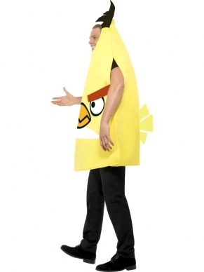 Angry Birds Gele Kostuum. De wel bekende vogel die in de eerste games van Angry Birds te gebruiken is. De andere gekke vogelkostuums zijn ook te bestellen.