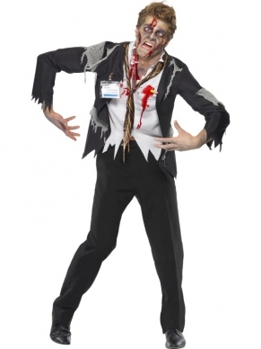 Kantoor Ambtenaar Zombie Halloween Verkleedkleding