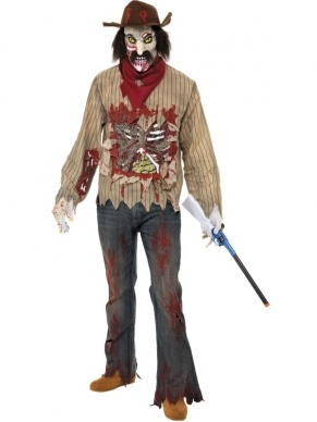 Zombie Cowboy Horror Halloween Kostuum