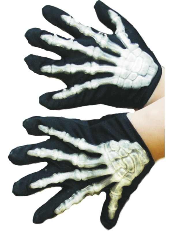 Maak jouw Skeletten Kostuum helemaal af met deze geweldige  Skeletten Handschoenen.