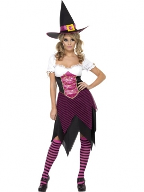 Colourful Cutie Witch Heksen Kostuum
