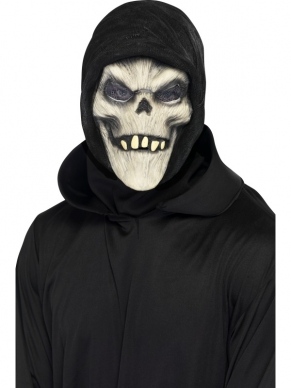 Grim Reaper Halloween Masker - Dit masker is van latex en gaat over je hele hoofd. We verkopen nog veel meer magere hein, grim reaper verkleedkleding en accessoires. Leuk voor Halloween. 