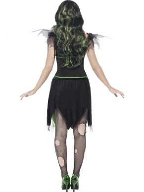 Monster Bruid Dames Halloween Kostuum. Inbegrepen is de monster bruid jurk met korsetje. De pruik verkopen we los. Leuk voor Halloween en andere Horror Feesten. 