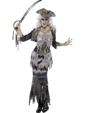 Ghost Ship Piraten Dames Halloween Horror Kostuum