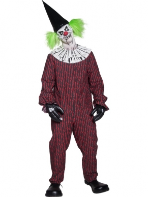 Cirque Sinister Gekke Clown Horror Kostuum