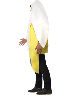 Banana Split Grappig Heren Kostuum. Inbegrepen is het bananen kostuum. Verkrijgbaar in 1 maat (past bijna iedereen)