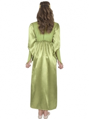 Middeleeuws Meisjes Verkleedkleding. Inbegrepen is de lange jurk en de haarband.