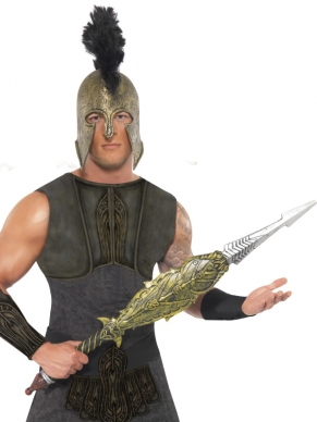 Maak je Achilles Kostuum compleet met dit mooie zwaard - bronskleurig en 103cm lang. Mooie details. 