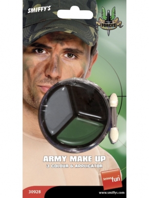 Army Leger Camouflage Make Up Schmink set met Sponsje. 